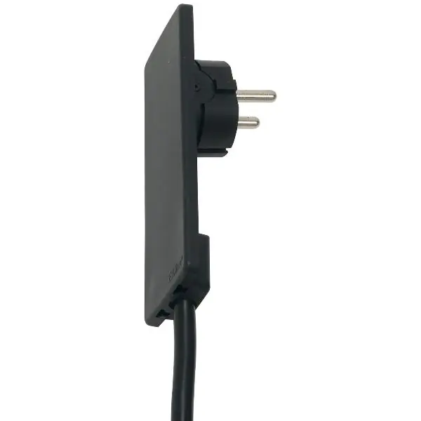 Akce EVOline Plug-Schuko zástrčka, max.3500 W, plast černý