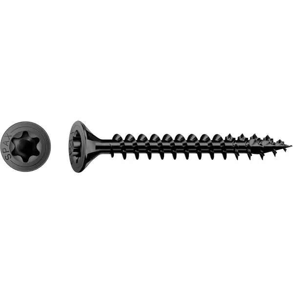 Sezónní Sleva SPAX zápustná hlava 4,5x 25 VG Torx 20 pozink černý s posouzením / malé balení