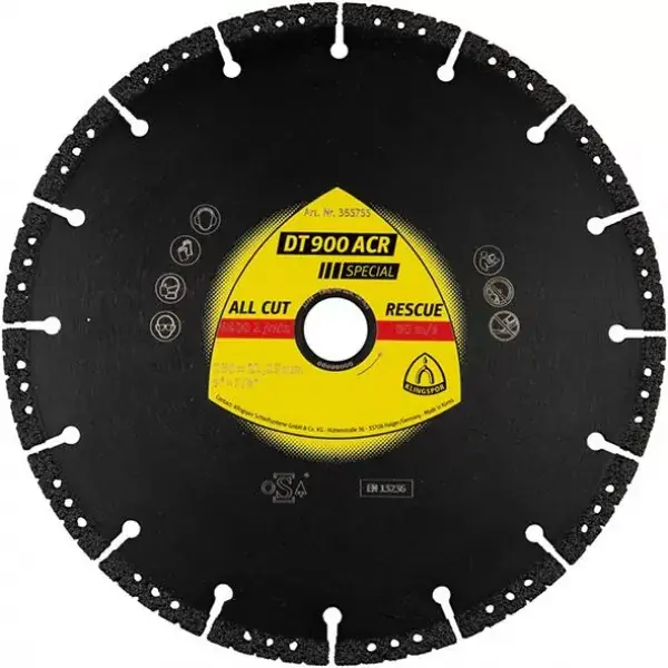 Zlevněný Diamantový brusný kotouč DT 900 ACR Special 125x2,8X22,23mm KLINGSPOR
