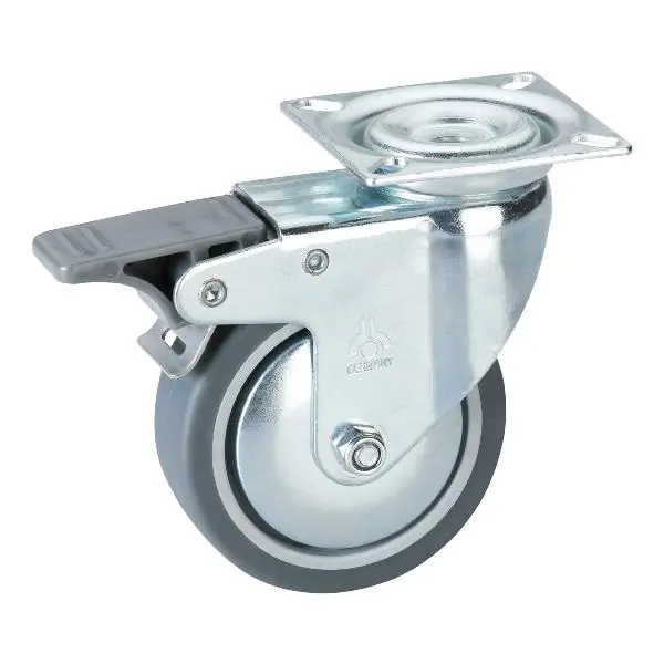 Otočné kolečko TPE protivláknový kryt brzda 75 mm 50 kg Víkendová Akce