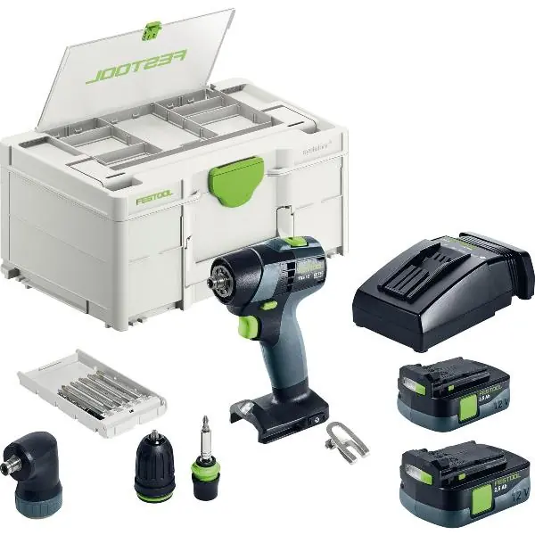 FESTOOL Aku-vrtací šroubovák TXS 12 2,5-sada 10,8 Volt / 2,5 Ah (IEC) Li-Ion Originální
