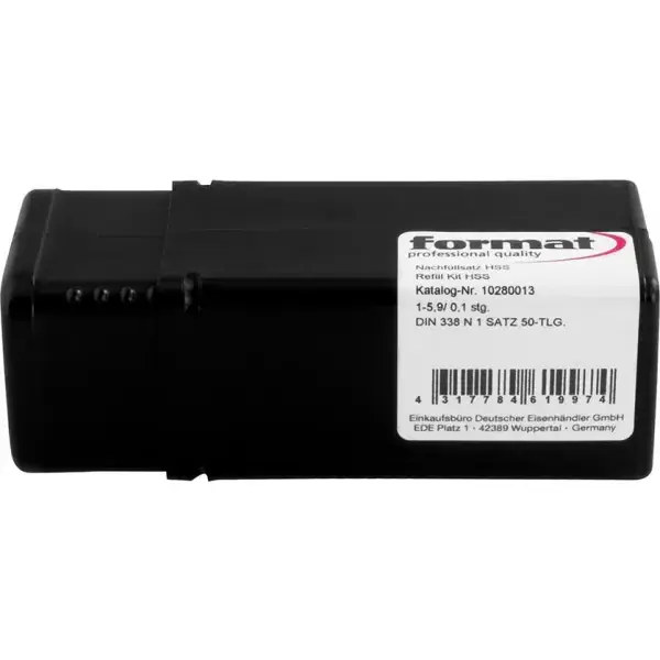 Sada vrtáků do kovu DIN338 HSS RN 1,0-10,0mm FORMAT Top Prodej