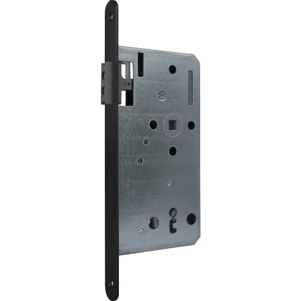 Magnetický zámek KFV 116 1/2, OB 72 mm, kulatý štulp, černý lak nerez ocel Cenový Hit