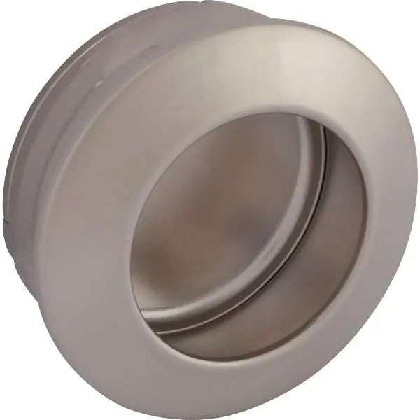 Levný Úchytková mušle Zaran ø 40 mm, zafrézování ø 36 mm, Zn odlitek, poniklovaný mat