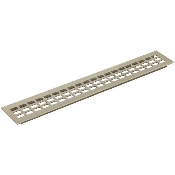 Doprava Zdarma Větrací mřížka 600 x 100 mm hliník/titan nerez efekt