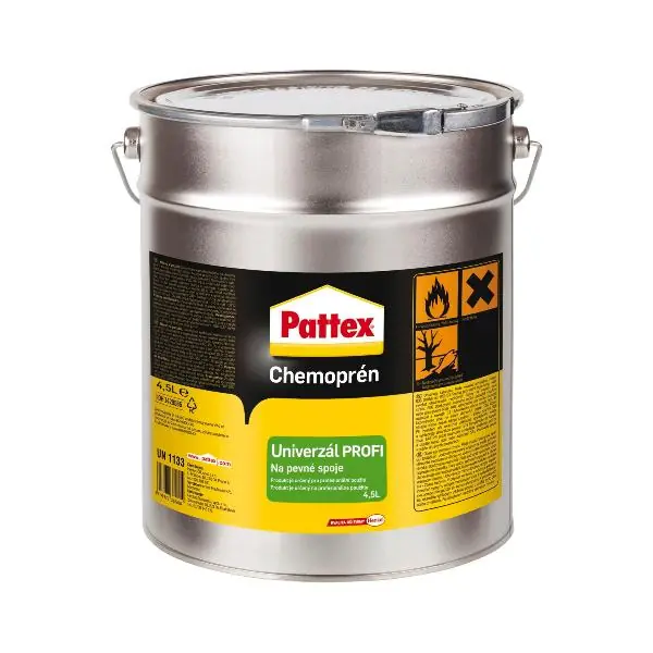Novinka PATTEX stavební lepidlo Chemopren Universal Profi 4,5 litrů