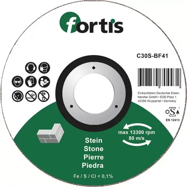 Cenový Hit Oddělovací kotouč kámen 125 x 2,5mm obl. FORTIS