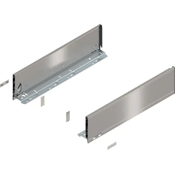 BLUM LEGRABOX pure sada bočnic výška K, délka 500, INOX (Anti-Fingerprint) Originální