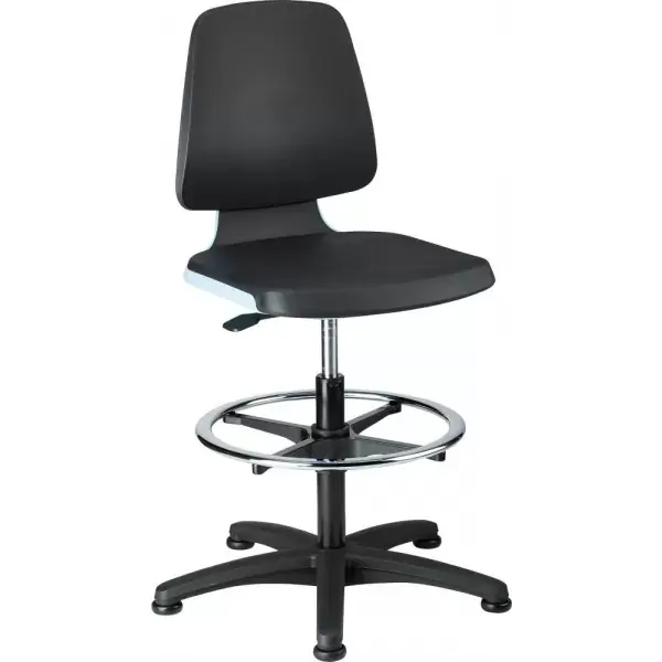 Autentický Židle pracovní Labsit 3, K-kůže ,modrá, výška sedáku 520-770 mm Bimos