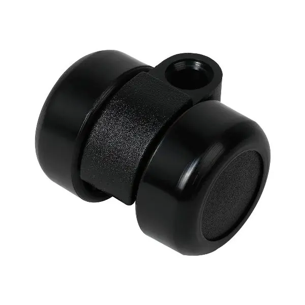 Dvojité řiditelné kolečko Mini tvrdé plast černý 36 mm 50 kg Rychlé Dodání
