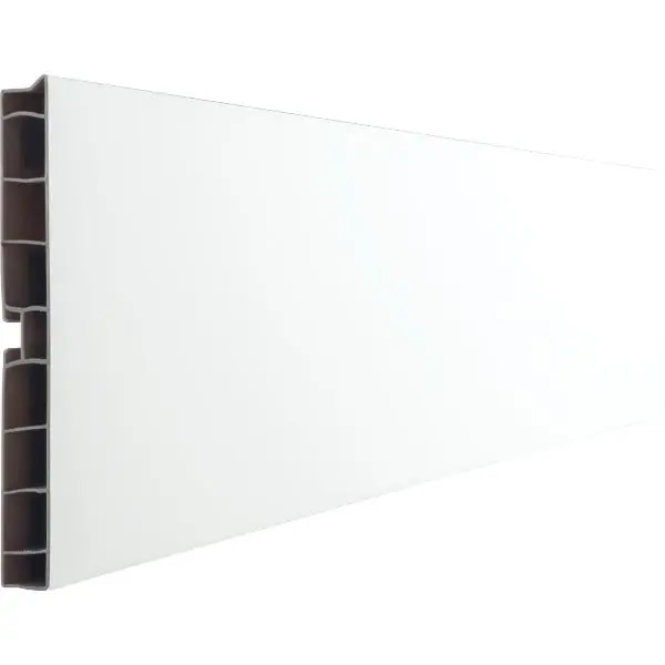 VOLPATO soklový profil 120 mm plast PVC bílý vysoký lesk Výprodej
