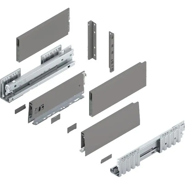 BLUM MERIVOBOX sada výška E-Boxcap BLUMOTION B, 40kg, délka 270, ind. šedá Pouze Dnes