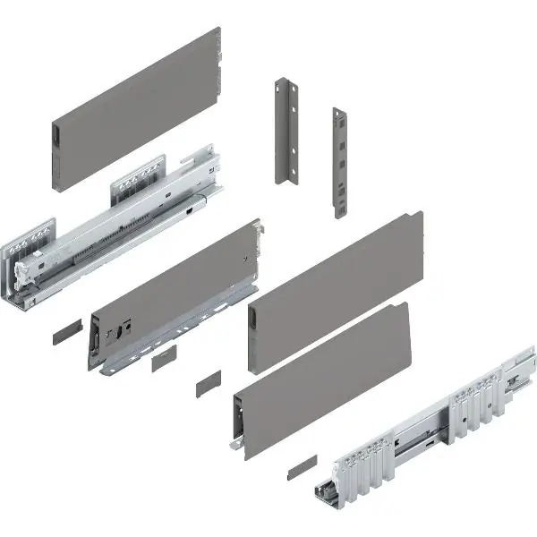BLUM MERIVOBOX sada výška E-Boxcap BLUMOTION B, 40kg, délka 300, ind. šedá Cenově Výhodný