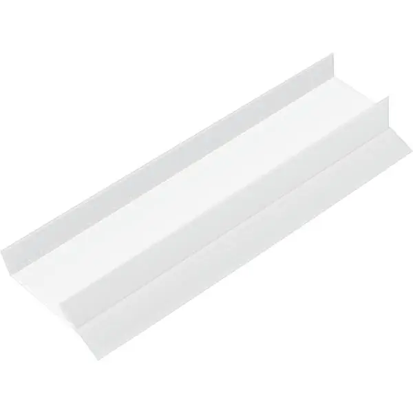 Sleva Soklový ukončovací profil k nasunutí, tloušťka soklu 19mm, bílý plast, 3 m