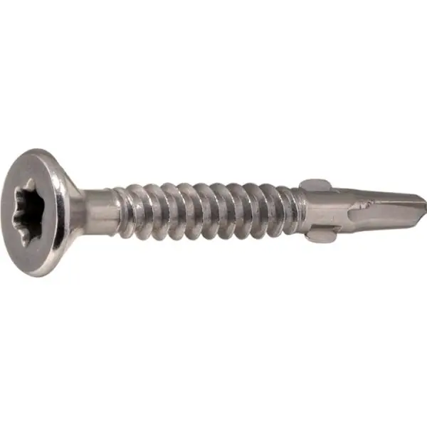 Dokud Zásoby Vydrží Vrut s vrtací špičkou s křidélky zápustná hlava DIN7504 6.3x90,Torx25, ocel poz.