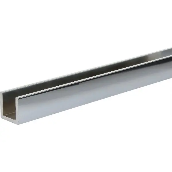 Nejprodávanější Hliníkový U-profil AlMgSi0,5 lesklý chrom 15x15x15x2 mm rovnoramenný