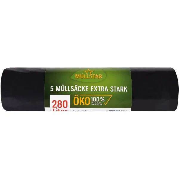 Rychlé Dodání Pytle na odpadky 280 litrů 60 my 1150 x 1350 mm