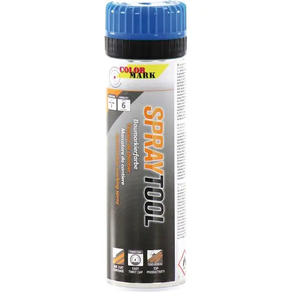 Značkovací sprej ColorMark Construction – SprayTool neonově modrý 500ml Nejlepší Volba