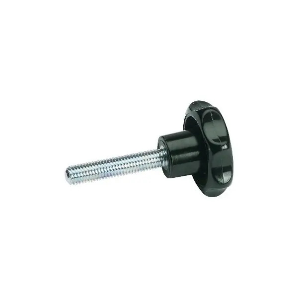 Bezpečná Platba Hvězdice se závitovým kolíkem M6x35 mm, vnější ø 32 mm, plast