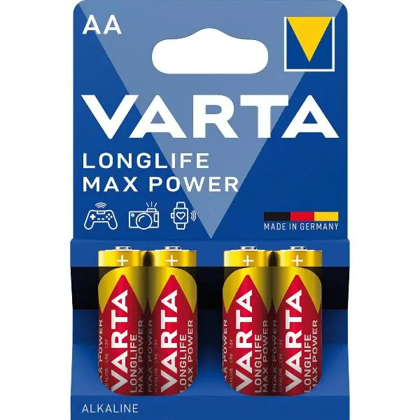 Novinka VARTA Batterie Longlife Max Power LR6/AA 1.5V 4 kusy