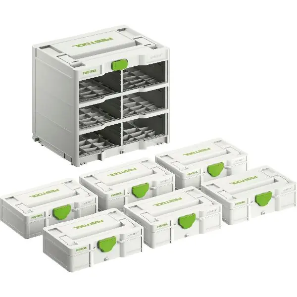 FESTOOL Systainer³ Rack SYS 3-RK/6 M 337-sada, 396 x 296 x 330 mm Hit Sezóny