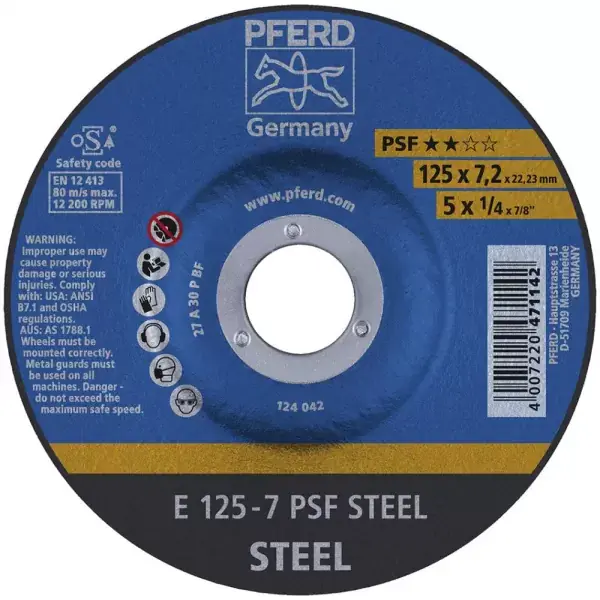 Kotouč brusný prohnutý A30PPS 115x7mm PFERD Oblíbený