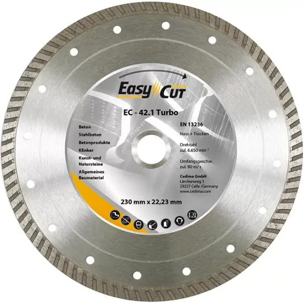 Kotouč diamantový EC-42.1 115x2,2x10x22,23mm CEDIMA Objednat Nyní