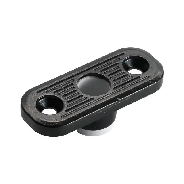 Nejlepší Volba Vedení tyčí dřevěných dveří C= 20 x 50 mm, černá povrch.vrstva