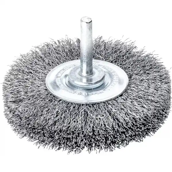Objednat Nyní Kartáč kulatý stopkový ocelový drát vlnitý 50x0,3mm Lessmann