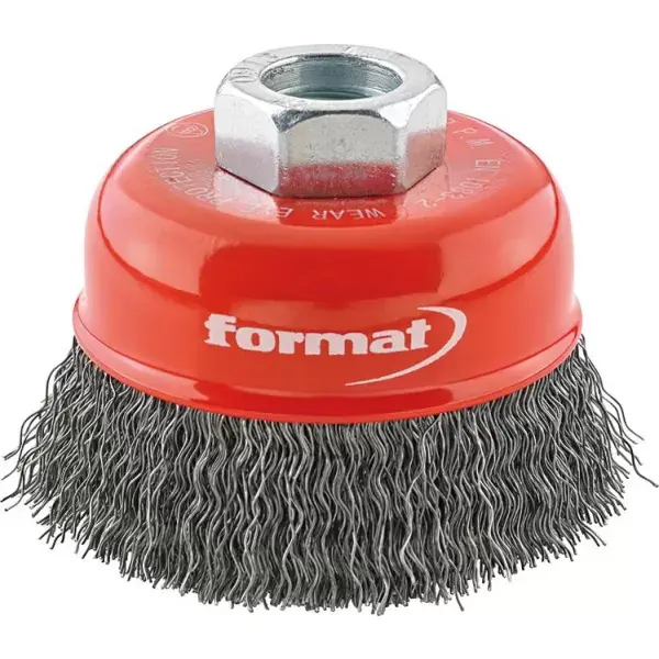 Kartáč hrncový ocel M14 vlnitý 80mm FORMAT Kup Teď
