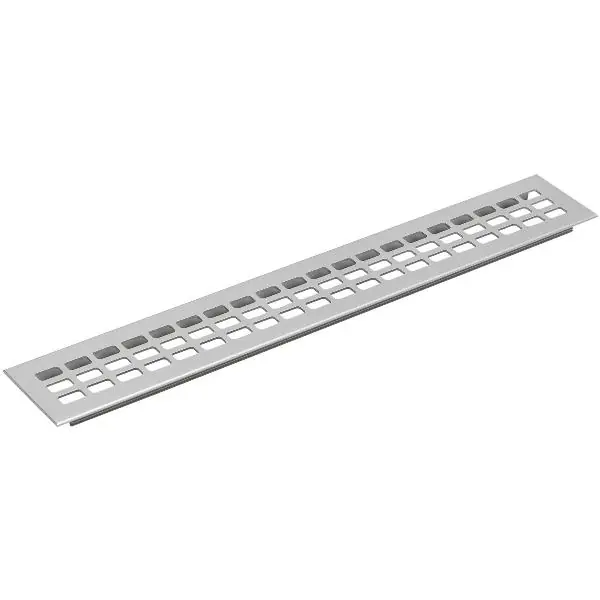 Ověřený Větrací mřížka 2000 x 100 mm hliník přírodní elox