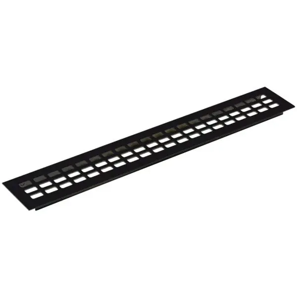 Doprava Zdarma Větrací mřížka 2000 x 130 mm hliník černá elox