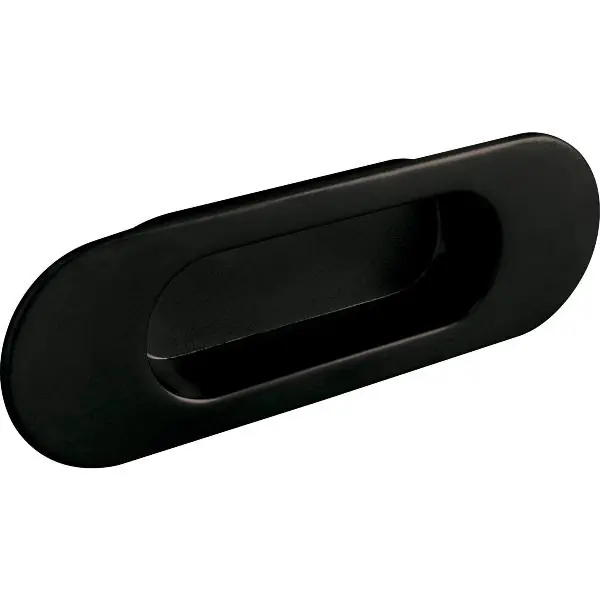 Cenový Hit Úchytková mušle Zalya šířka 151 mm, zapuštění 102 x 25 mm, zinek černý matný