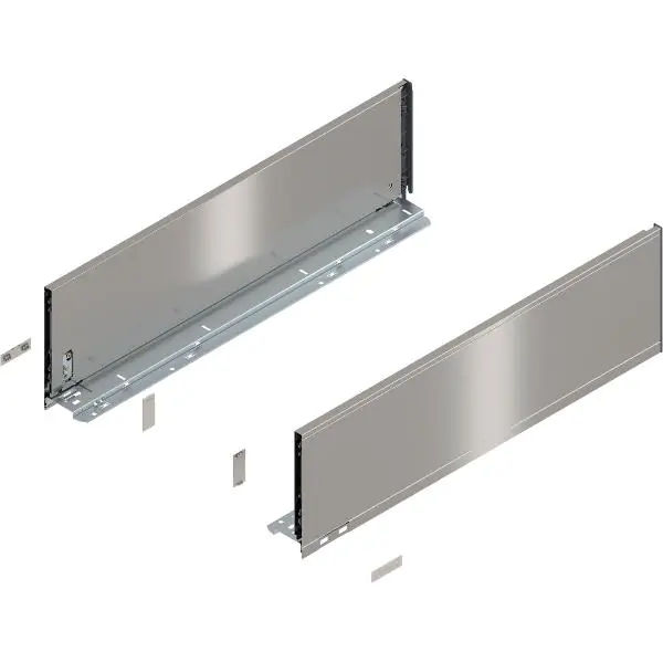 BLUM LEGRABOX pure sada bočnic výška C, délka 600mm, INOX (Anti-Fingerprint) Novinka