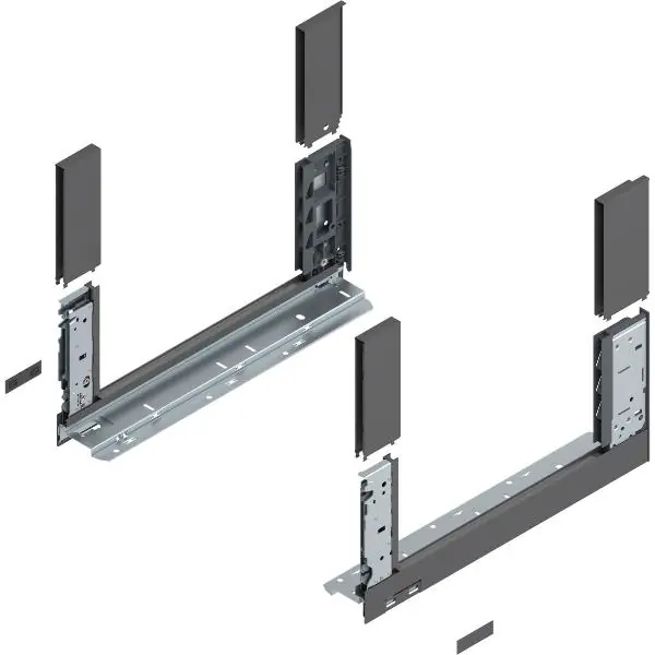BLUM LEGRABOX free, bočnice výška C, délka 400mm, orion šedá-matná Výhodná Nabídka