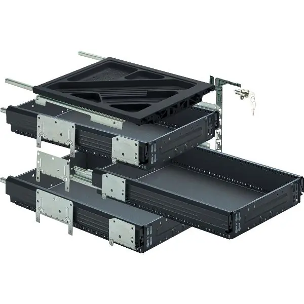 Top Prodej HETTICH Systema Top 2000 kontejner-sada Silent System, plný výs. 530 mm, černá