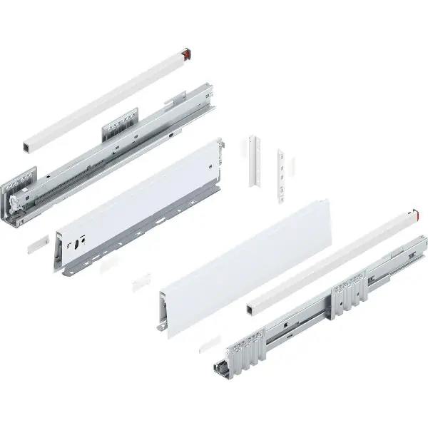 BLUM MERIVOBOX výsuv koše sada výška E-Reling, BLUMOTION B, 70kg, d.450, h. bílá Top Prodej