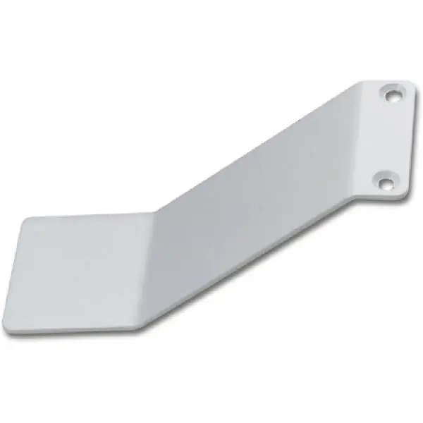 Zlevněný Kluzný úhelník, šířka 60 mm, výška 160 mm, ocel bílá