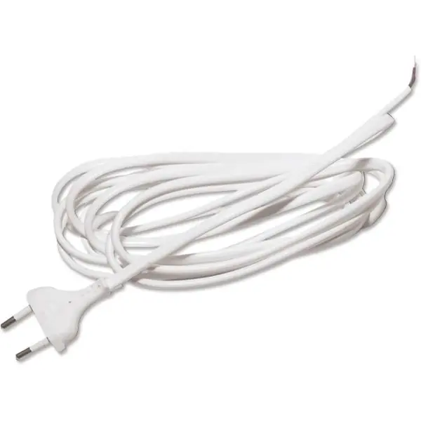 Autentický Přívodní kabel s plochou Euro zástrčkou, délka 3000 mm, jedna strana s dutinkou
