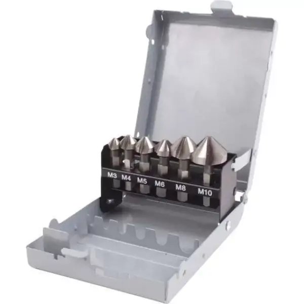 Kuželový záhlubník sada D3126 HSS 1/4“ 6,3-20,5mm FORTIS Výhodná Nabídka