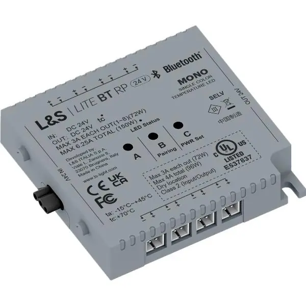 Časově Omezené L&S řídicí modul MEC Lite RP Bluetooth 24 V/DC