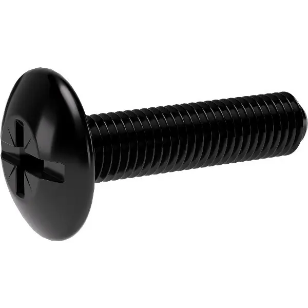 Značkový Speciální šroub SO Oval 4/5/6, pro držák šatní tyče, M6 × 25 mm, ocel černá