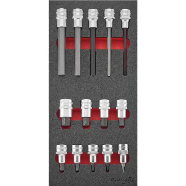 Sada nástčných hlavic, vnitřní 6hran 1/2", modul 1/3, 14ks FORMAT Must-Have