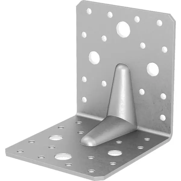 Oblíbený GH úhelníková spojka s žebrem 90/100S / 100x90x100x3 - ocel žárově pozinkovaná