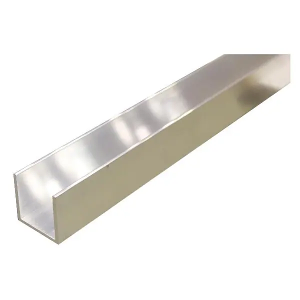 Cenově Výhodný Hliníkový U-profil AlMgSi0,5 F22 EN AW 6060 T66 35x35x35x2 mm čtvercový