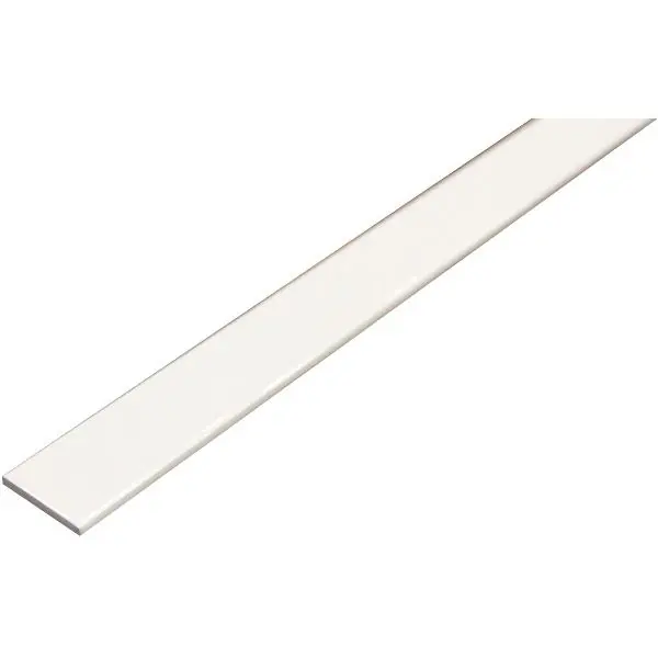 Sleva Hliníková plochá tyč AlMgSi0,5 (6060) F22 RAL 9010, bílá 30/2 mm