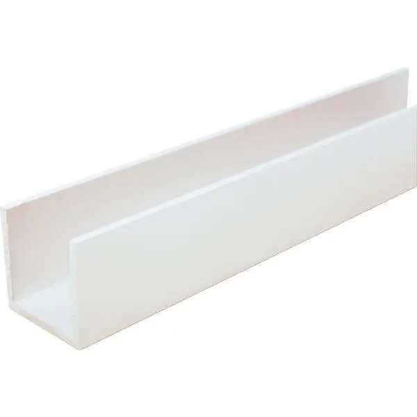 Vysoce Kvalitní Hliníkový U-profil AlMgSi0,5 lak bílá RAL9010 20x21,7x20x1,35 mm obdélníkový