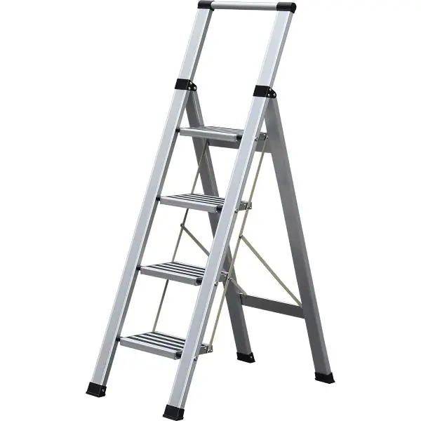 Oblíbený RIAL hliníkový skládací žebřík Step+Store XL 4 stupně