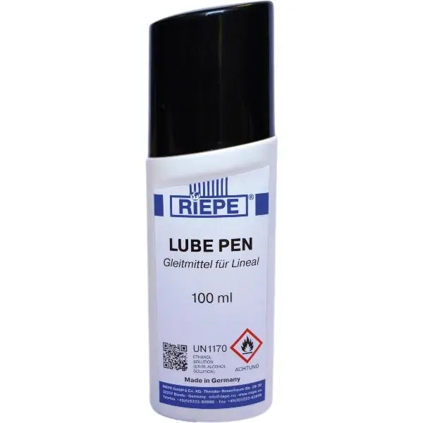 Autentický RIEPE kluzný prostředek LUBE PEN pro pravítko (UN 1170)