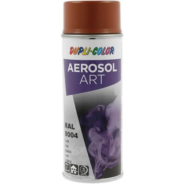 Dupli-Color Aerosol Art sprej 400 ml měděná hnědá mat / RAL 8004 Novinka